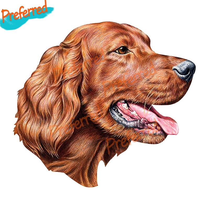 

High Quality Irish Setter Decal Motocross Racing Laptop Helmet Trunk Wall Vinyl Car Sticker Die Cutting Waterproof PVC