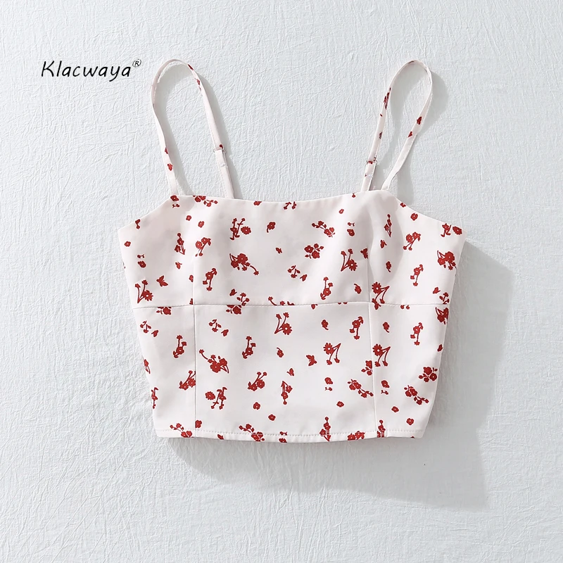 Женская майка с принтом Klacwaya летняя мода 2020 тонкий сексуальный топ в