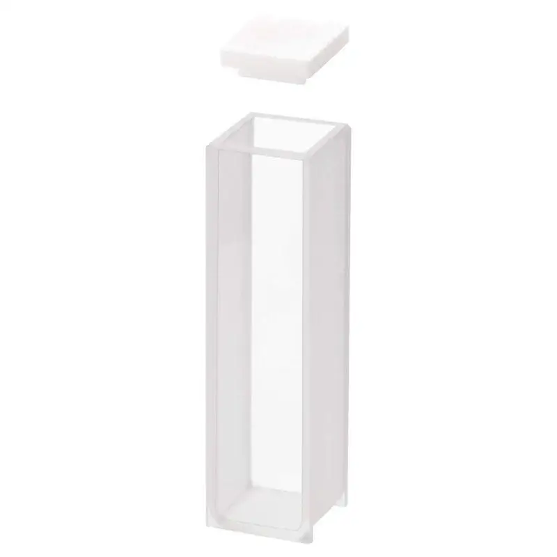 

2Pcs 10mm Path Length Quartz Cuvette Cell With Lid For Spectrophotometers