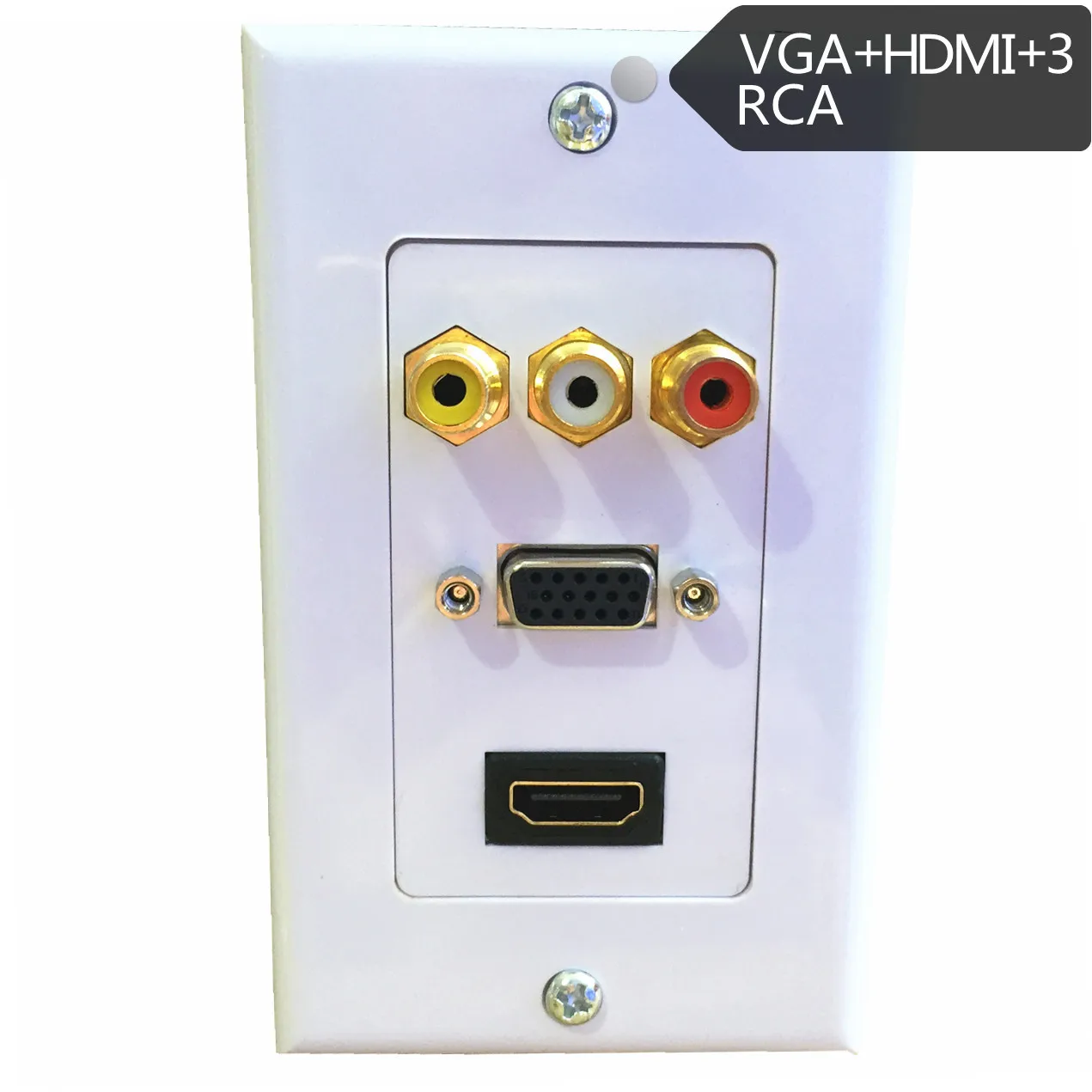 ТВ приставка lotus audio video VGA RCA Audio HDMI совместимая HD паяльная настенная розетка