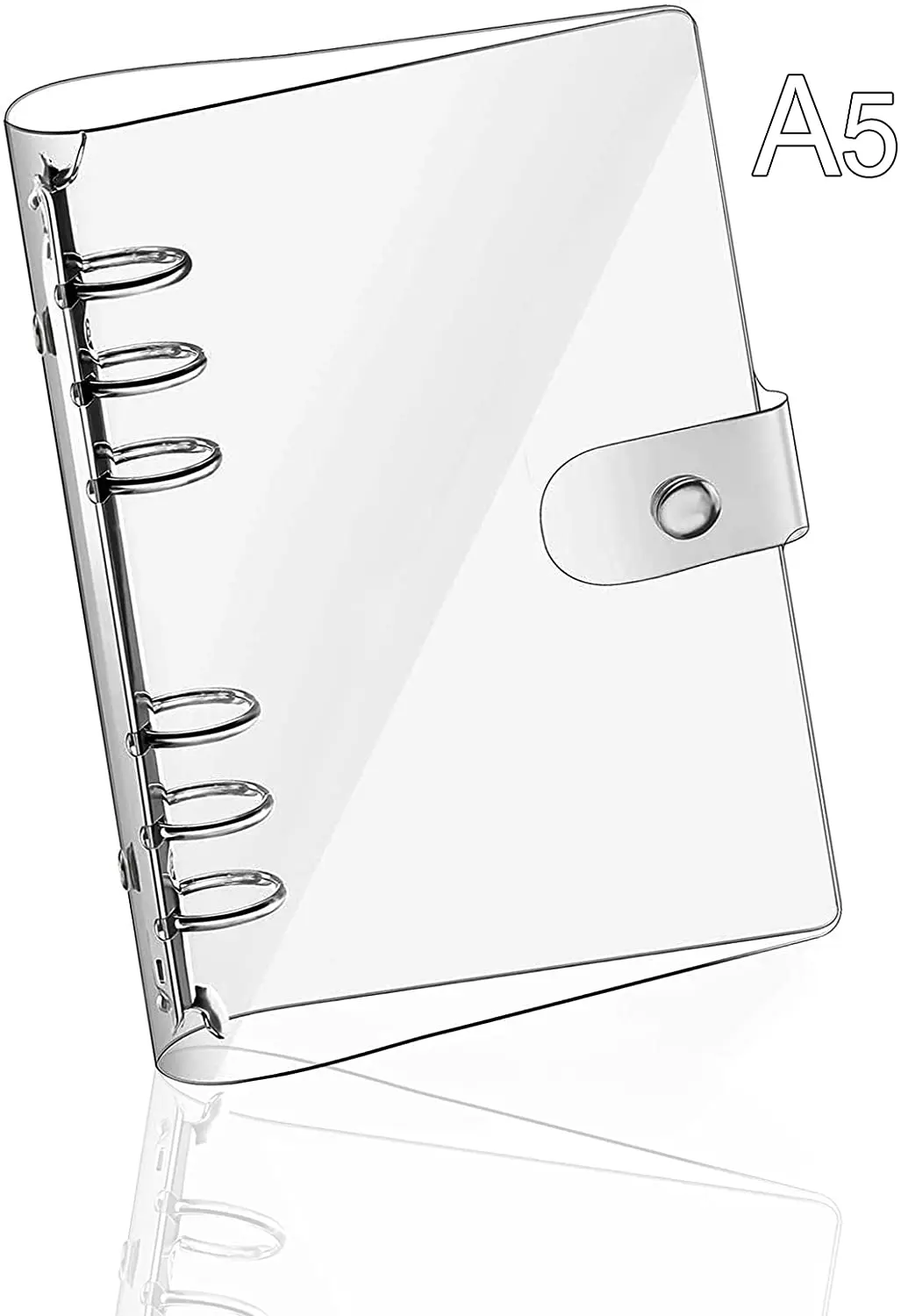 

A5 Прозрачная мягкая искусственная кожа, может быть заполнена бумагой из ПВХ, индивидуальное планирование переплетения листьев россыпью