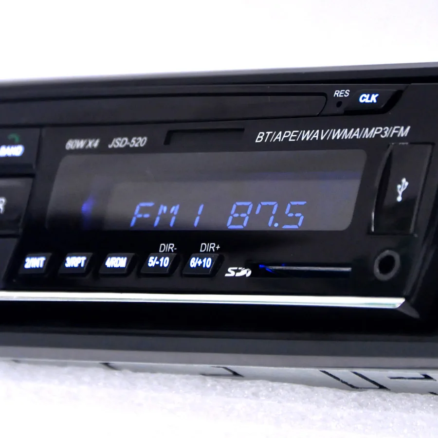 100% оригинальный автомобильный Радио плеер Bluetooth телефон AUX IN MP3 FM/USB/1 Din/пульт