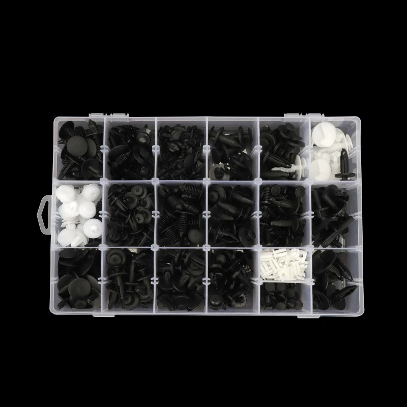

446Pcs Car Retainer Clips Auto Fasteners Push Trim Clips Pin Rivet Bumper Kit Car Hand-held Disassembly Tools Auto Accessories