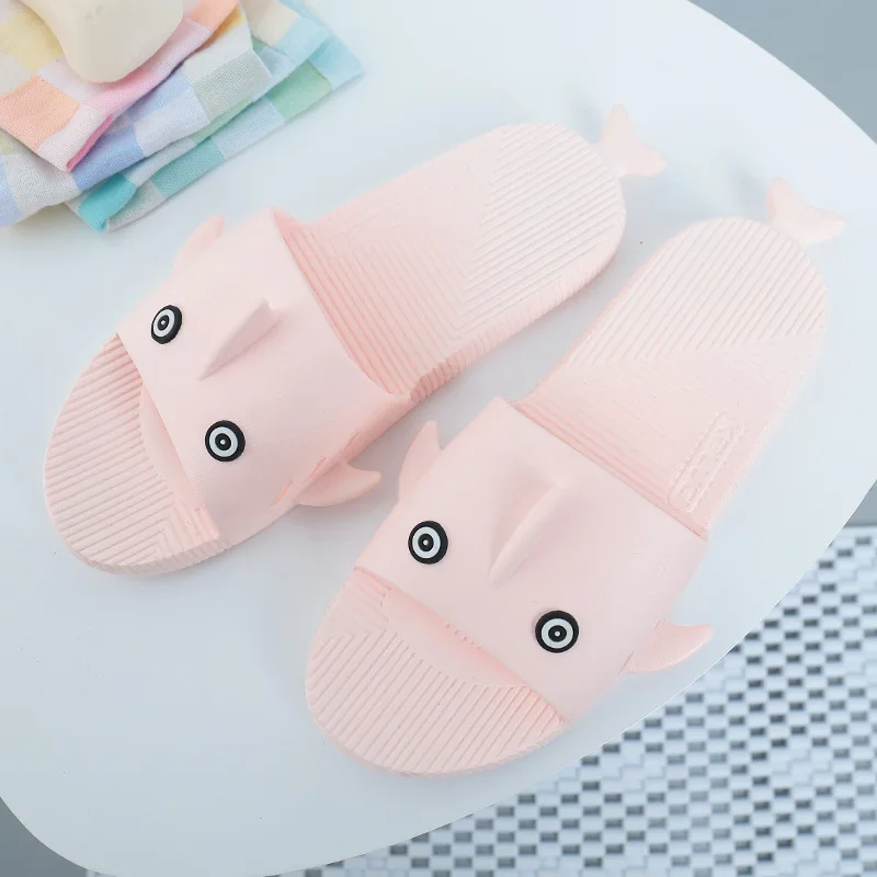 Женские Летние Тапочки для ванной Домашние тапочки Милые хлопковые домашние