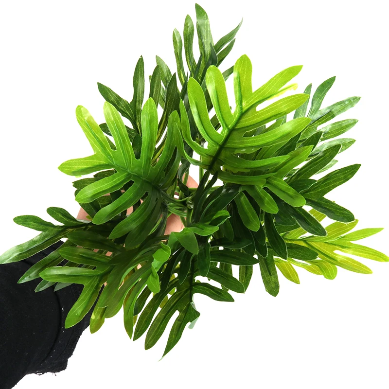 1 шт. черепаха задний лист искусственное пластиковое растение Гавайский пляж