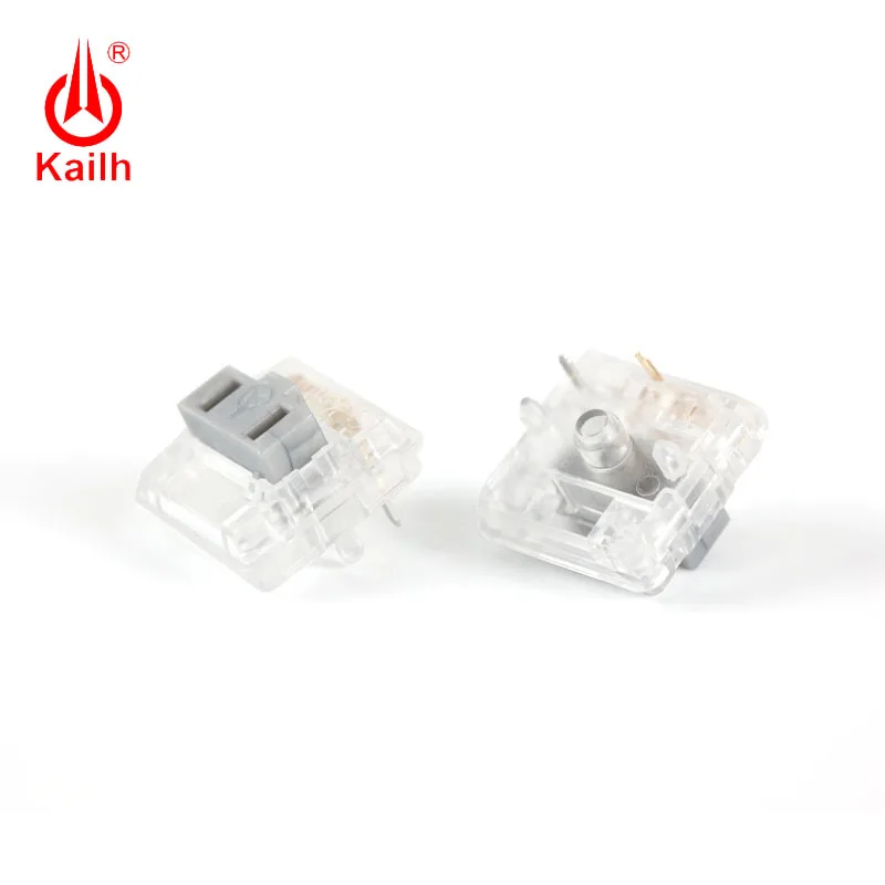 

Kailh Choc Silver Crystal Switch low profile Switch Chocolate Mechanical Keyboard Switch RGB SMD Silver stem linear hand feeling