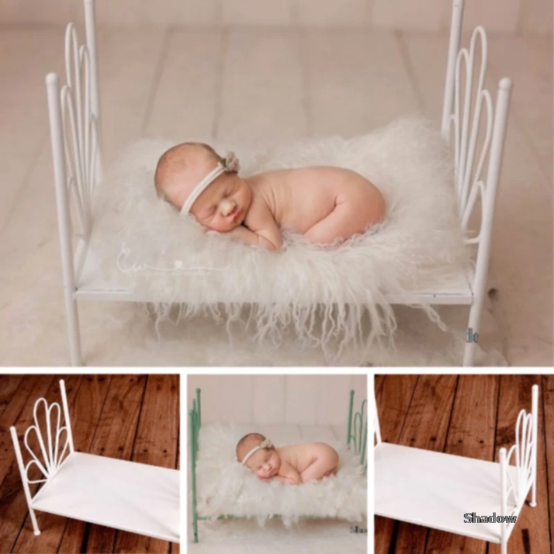 Реквизит для фотосъемки новорожденных железная детская кроватка фотореквизит