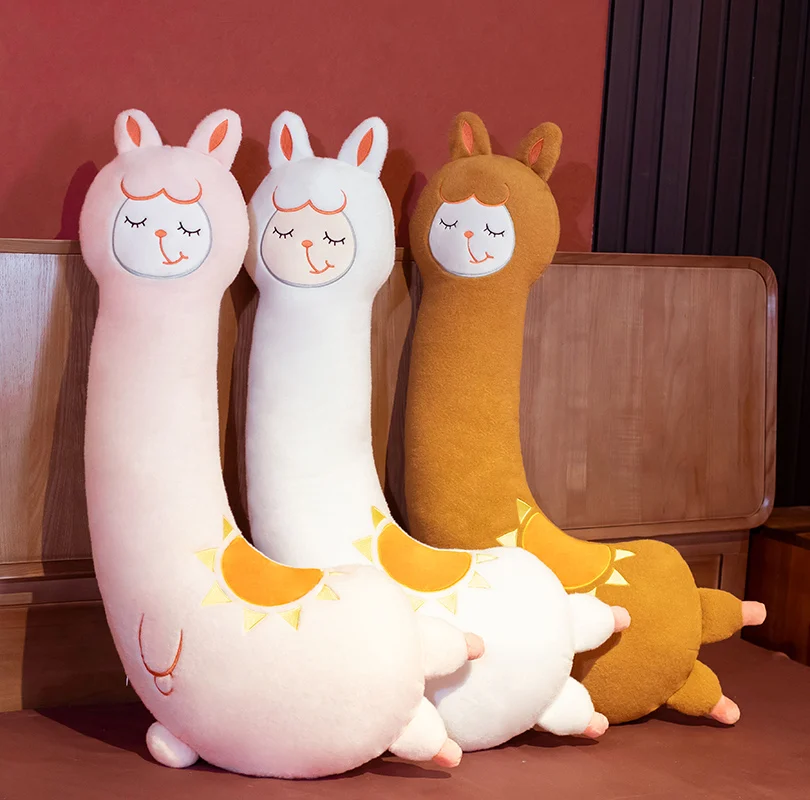 

70-130CM Large Soft Alpaca Stuffed Animal Toy Pillow Children's Home Pillow Birthday Gift Creative Plush Alpaca Toys