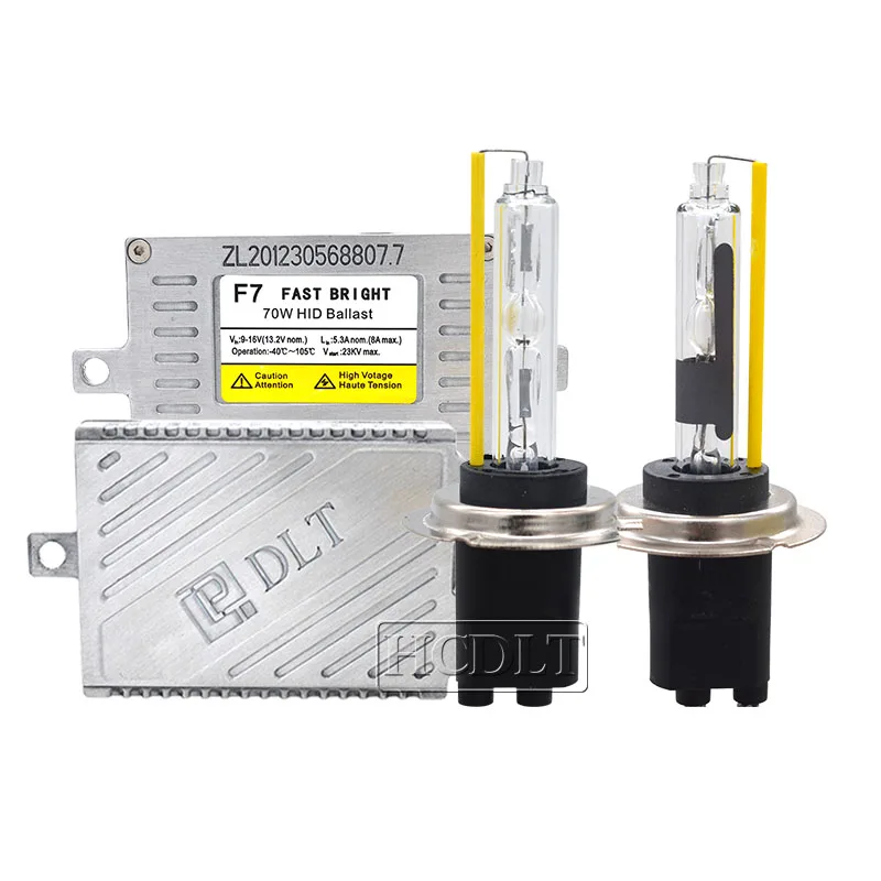 HIDLT 12V автомобильный светильник ксенона 70 Вт Xenon HID головной комплект DLT F7 Быстрый