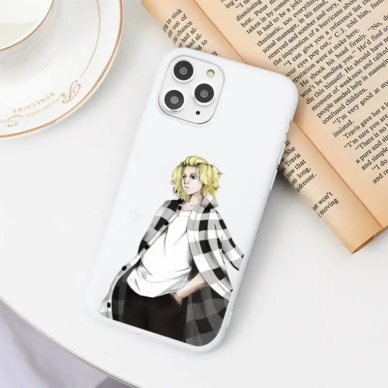 

Tokyo Revengers Mikey anime Phone Case Candy Color for iPhone 6 7 8 11 12 s mini pro X XS XR MAX Plus