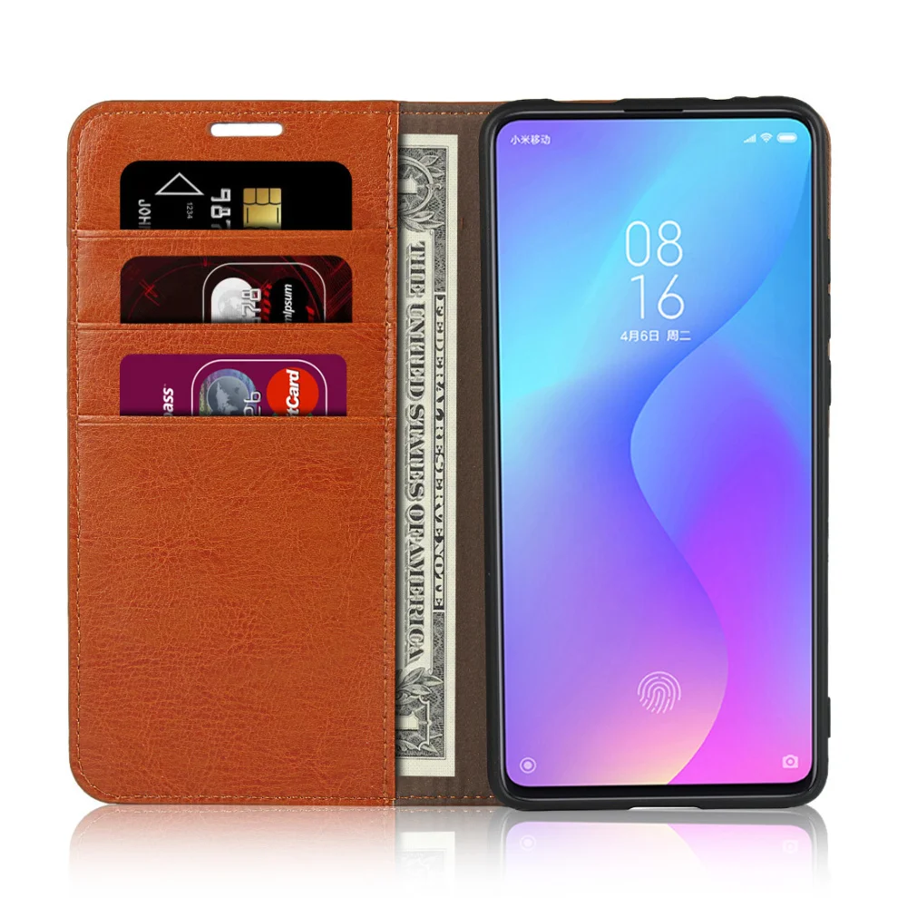 Чехол-Кошелек ECLEARER для Xiao mi Red mi K20/Pro, роскошный чехол из натуральной кожи для Xiaomi mi 9T mi 9 T/Pro, слоты для карт, откидной Чехол