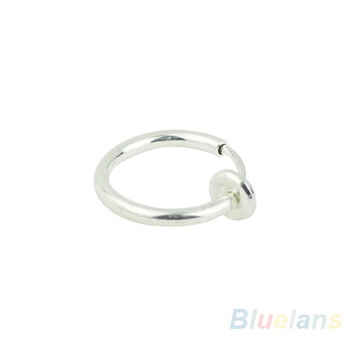 Женские серьги модные унисекс панк готические на клипсах для носа губ ушей