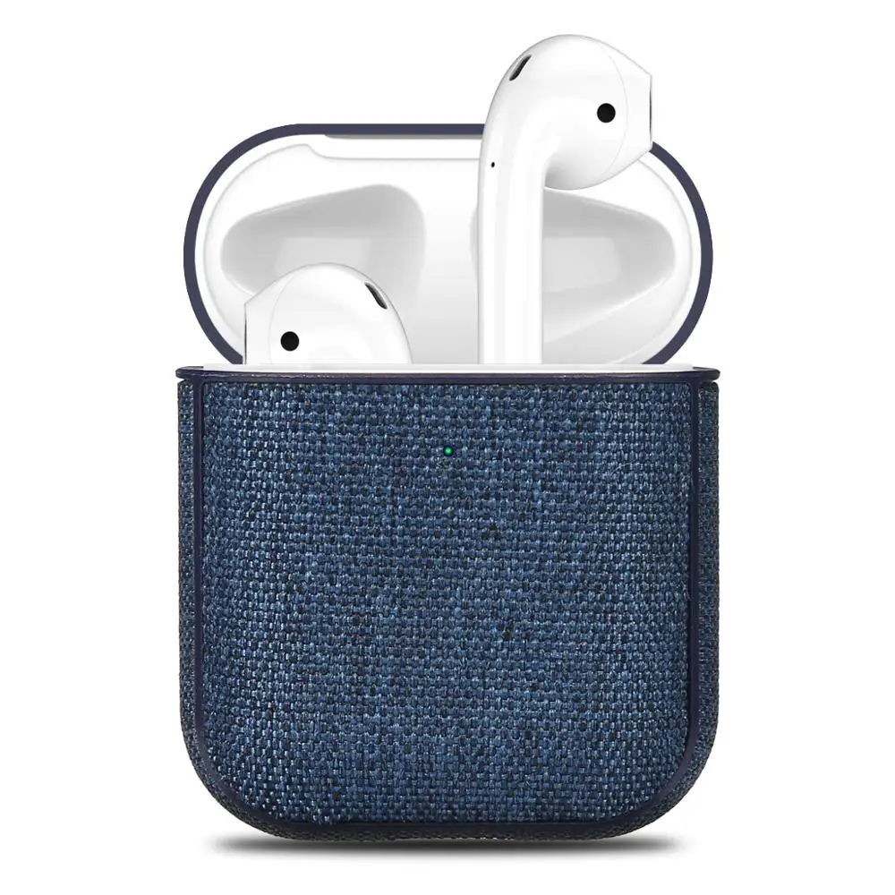 

Fabric Canvas Cloth Case For Airpods Ultra Thin 360 Full Protection Bluetooth Earphone Case For Airpods 2 Accessories Cover Capa
