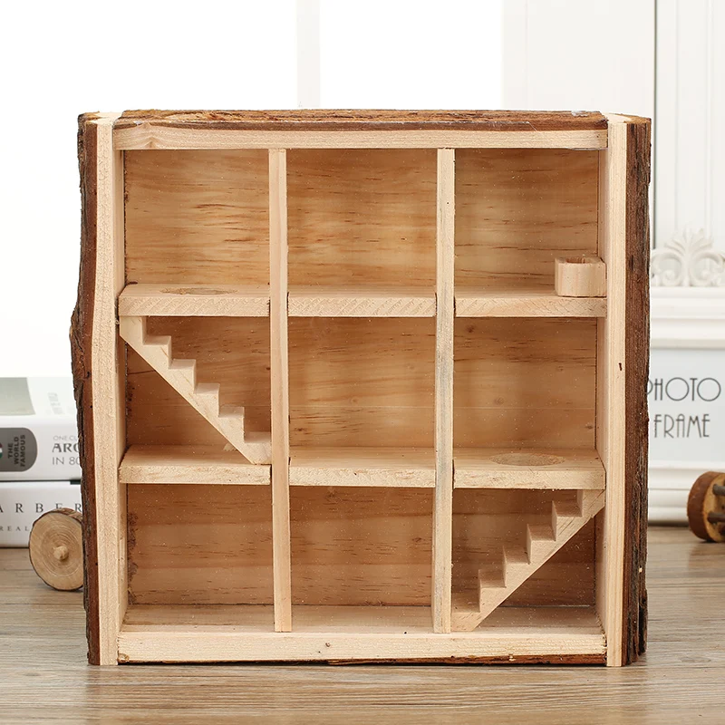 

Handmade Wooden Hamster Luxury Maze Toy Small Pet Play Combination Wooden House Hamster Amusement Park Small Pet Accessories