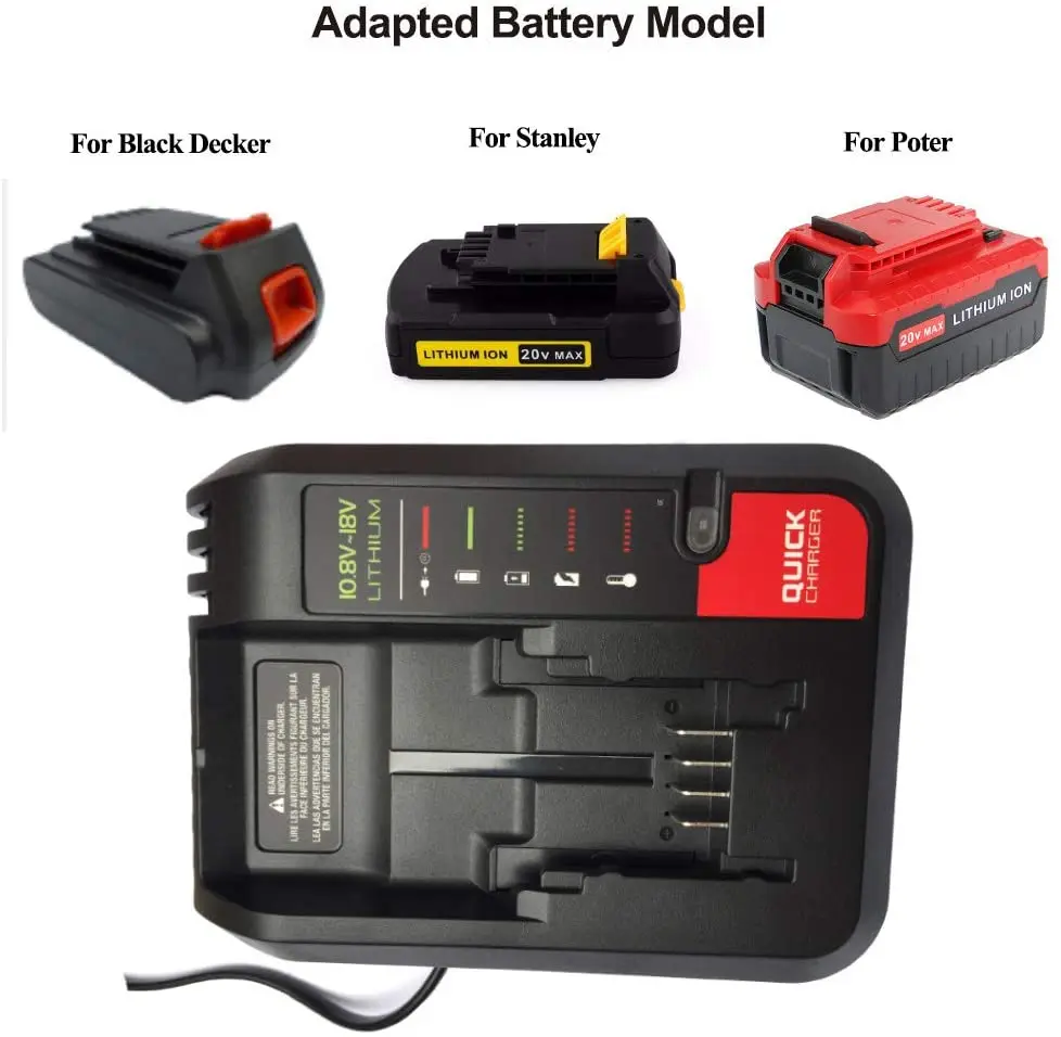 Сменное зарядное устройство 10 8 20 в литий ионная батарея LB20 LBXR20 PCC692L для Black Decker Для