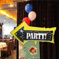1pc birthday party decoration aluminum foil balloons festive party decoration supplies arrow indicating balloons baby show globo