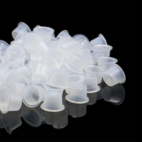 1000pcs disposable tattoo ink cups clear plastic microblading makeup pigment ink caps for tattoo ink accessories