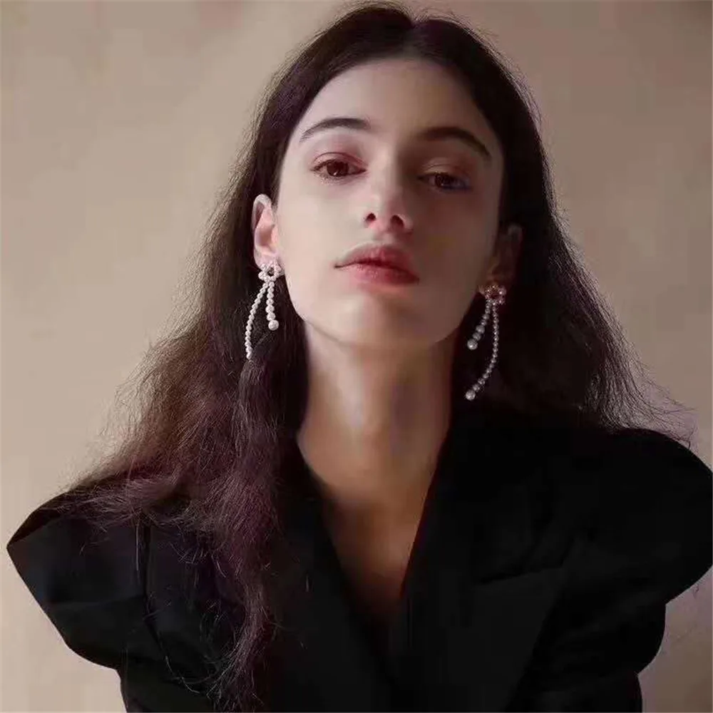 

YKNRBPH Women's pearl Earring High quality Fine Jewelry Earrings