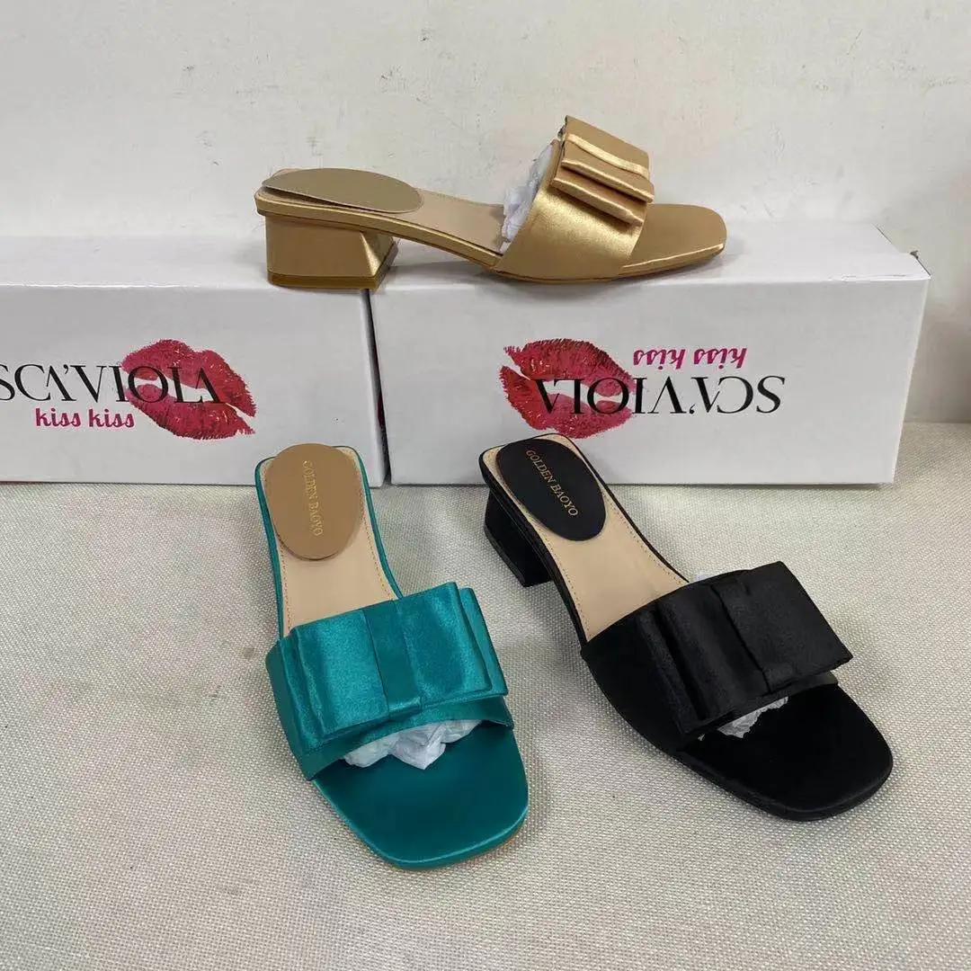 

Модные женские сандалии с открытым носком на высоком толстом каблуке женские шлепанцы для вечерние дизайнерские женские классические туфл...