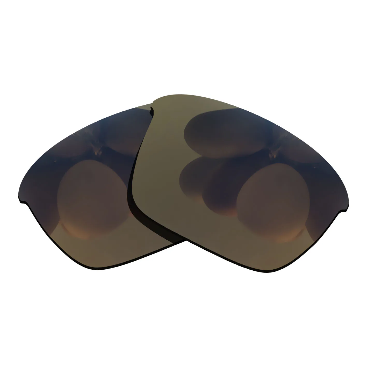 

Bronze Gold Mirrored Polarized Replacement Lenses for Thinlink Sunglasses Frame 100% UVA & UVB