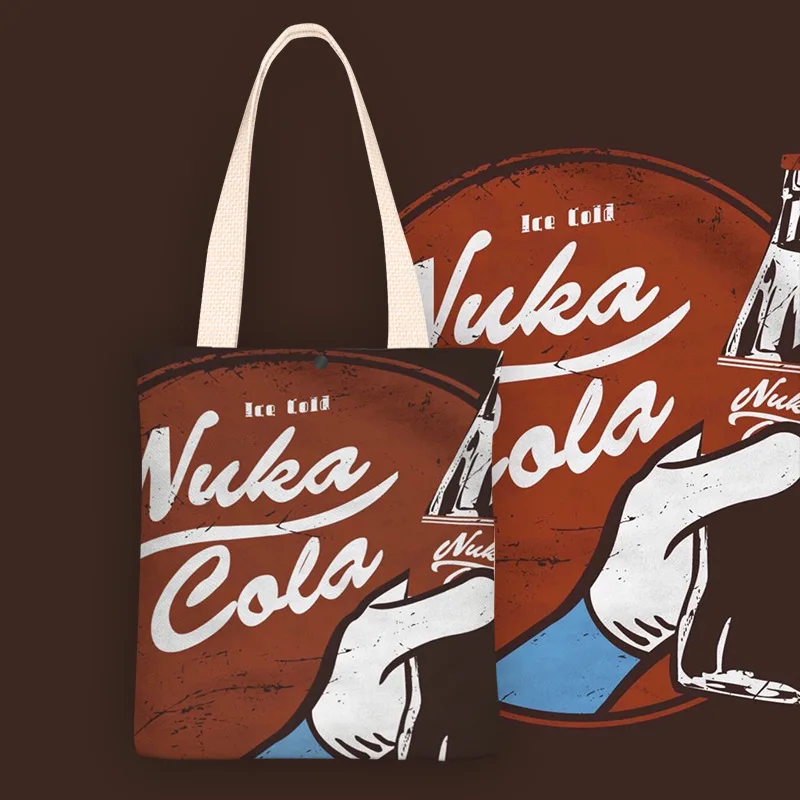 

Холщовые сумки с рисунком кока-колы для женщин, бархатная Женская эко-сумка, многоразовая сумка-тоут для продуктов, для студентов