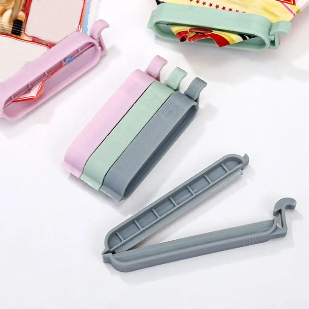 

12Pcs/set Plastic Bag Sealer Snack Fresh Food Storage Bag Clips Kitchen Tool accessories Mini Vacuum Sealing Clamp Food Clip
