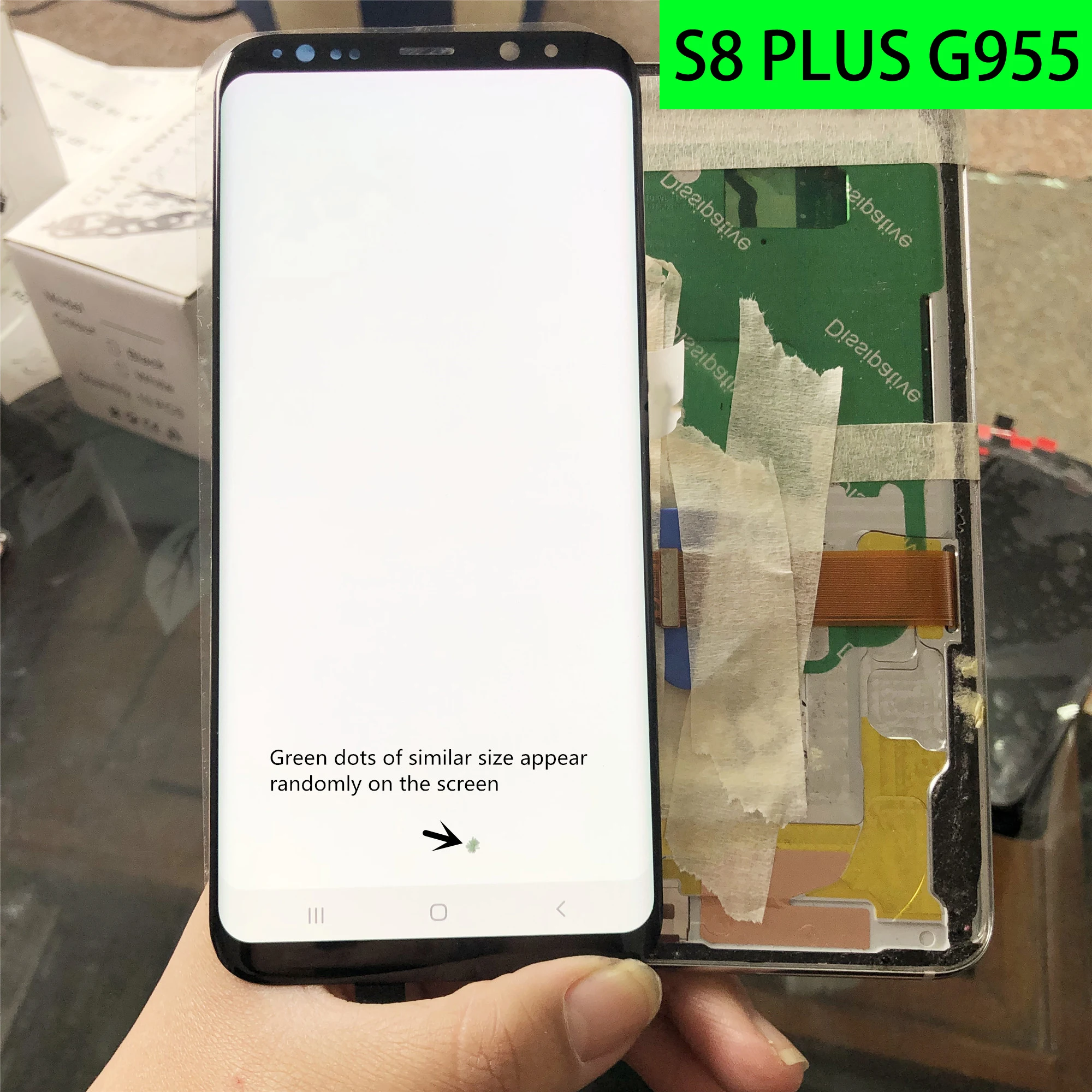 Original replacement For Samsung Galaxy S8Plus LCD Display SUPER AMOLED Screen S8 Plus G955F G955A LCD+Spot With Frame | Мобильные
