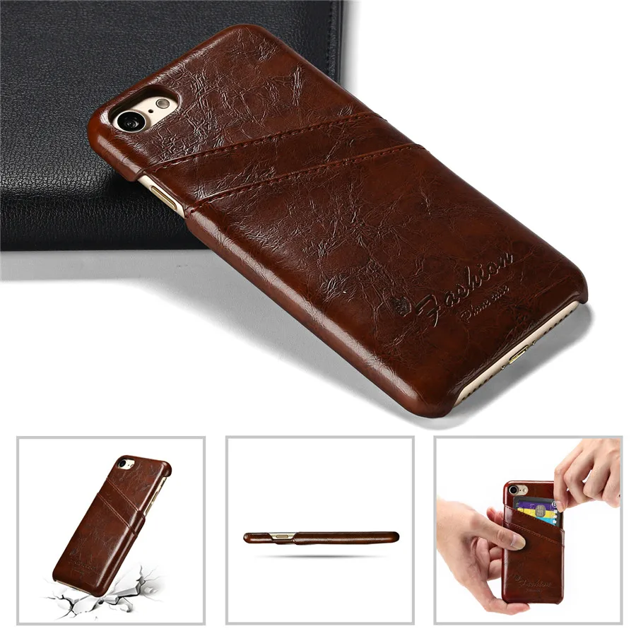 Genuine Real Leather For iPhone 7 Case XS Max X XR Retro Vintage Back Cover 8 6 6s Plus 5 5s SE Phone Bag Cases | Мобильные телефоны