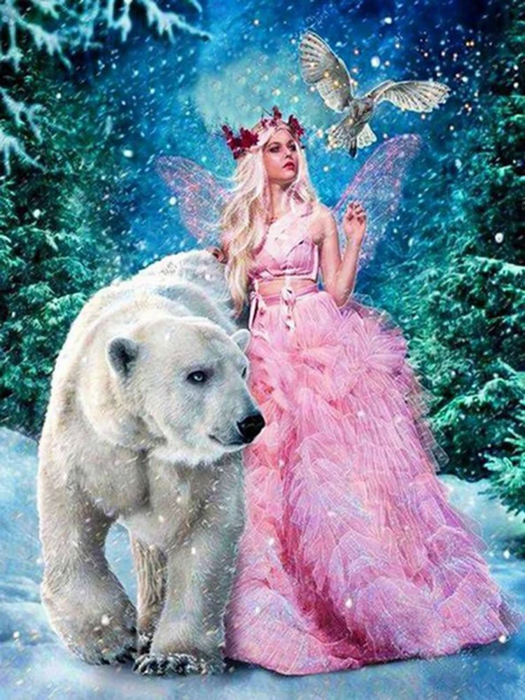 Принцесса Фэнтези фея Новое поступление DIY Кристалл полная дрель квадратные 5D