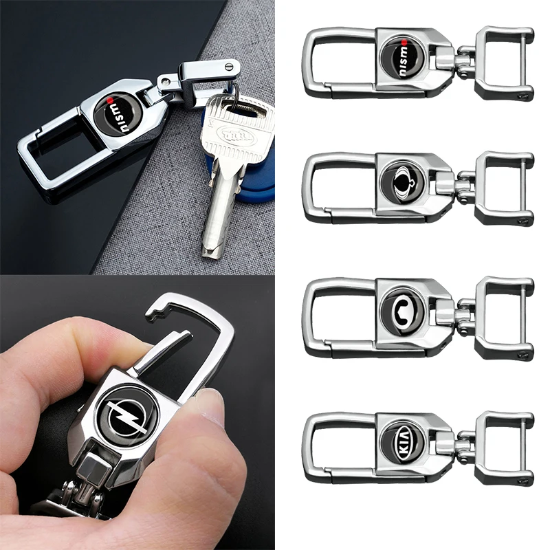 

1Pcs Car KeyChain Detachable Metal For Hyundai Santa Fe Sonata Solaris Azera Creta I30 Ix25 Tucson IX35 Car Accessories Decor
