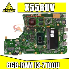 X556UV Laptop motherboard for ASUS X556UQK X556UB X556UQ X556UJ X556UF X556U original mainboard 8GB-RAM I3-7100U GT940MX