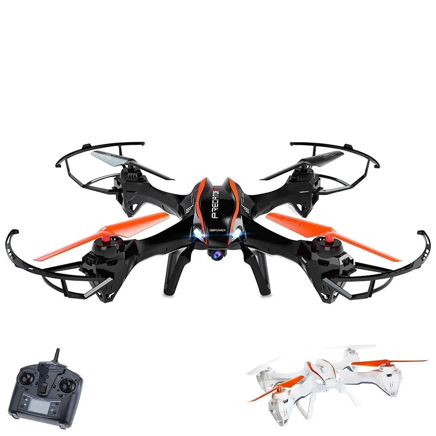 

WiFi FPV Дрон с HD камерой 720P-RC Квадрокоптер 2 батареи 4 Гб TF карта (черный)