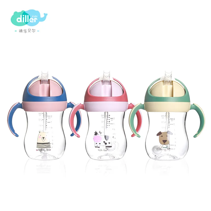 Детская Бутылочка с животными милая Экологичная Bpa бесплатная доставка пищевая