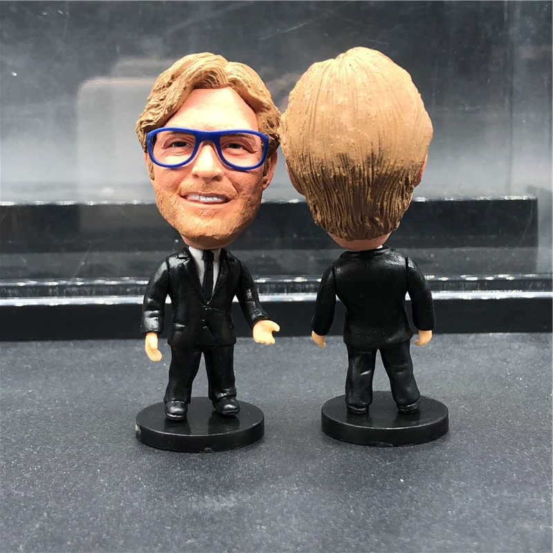 Soccerwe футбольные тренерские куклы 6 5 см высота LIV Jurgen Klopp рисунок черный костюм
