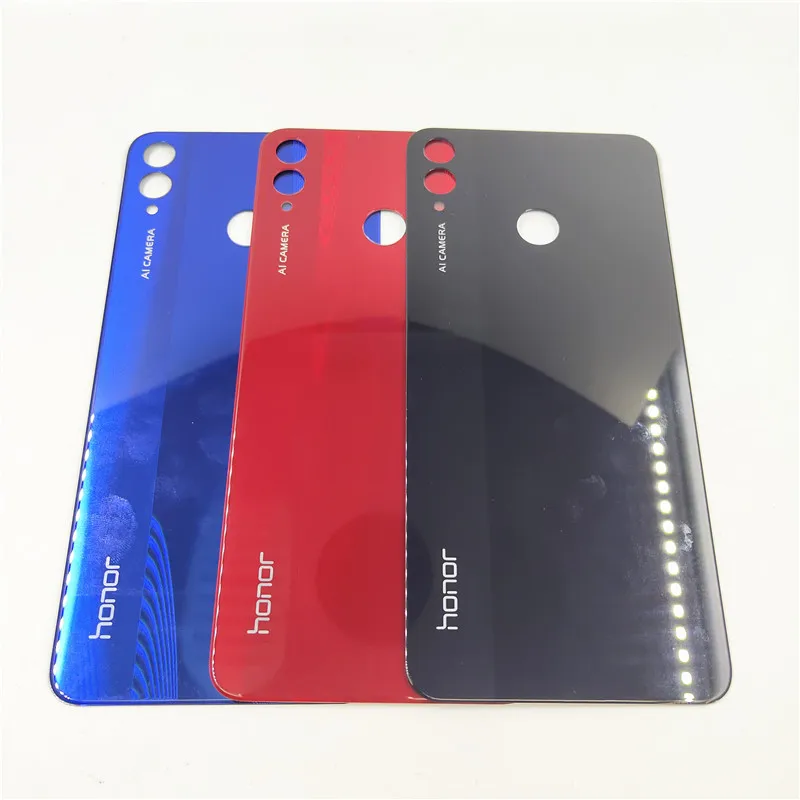 Задняя крышка батарейного отсека для Huwei Honor 8X 8 X стеклянная панель дверной чехол