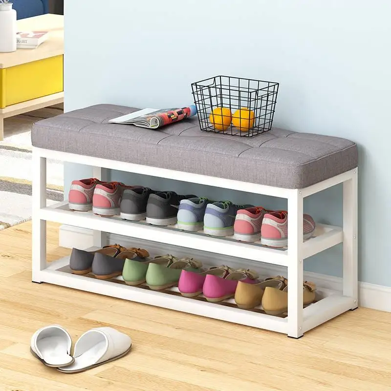 

Shoe shelf simple multi-layer dust-proof multi-functional shoe cabinet shoe stool economical dormitory saves space