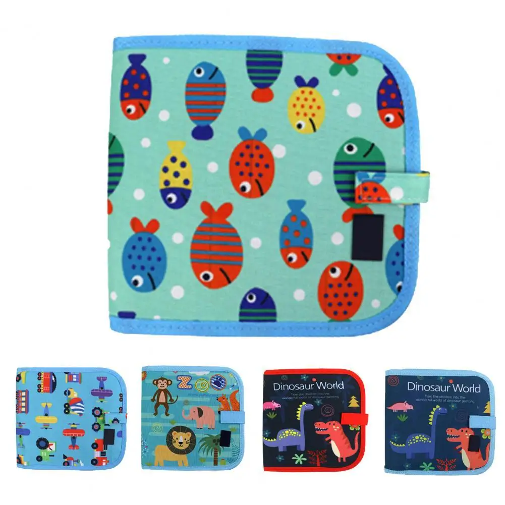 

Мультфильм Обучающие игрушки картины с изображением динозавров книга двухсторонняя многоразовые Рисунок Игрушки