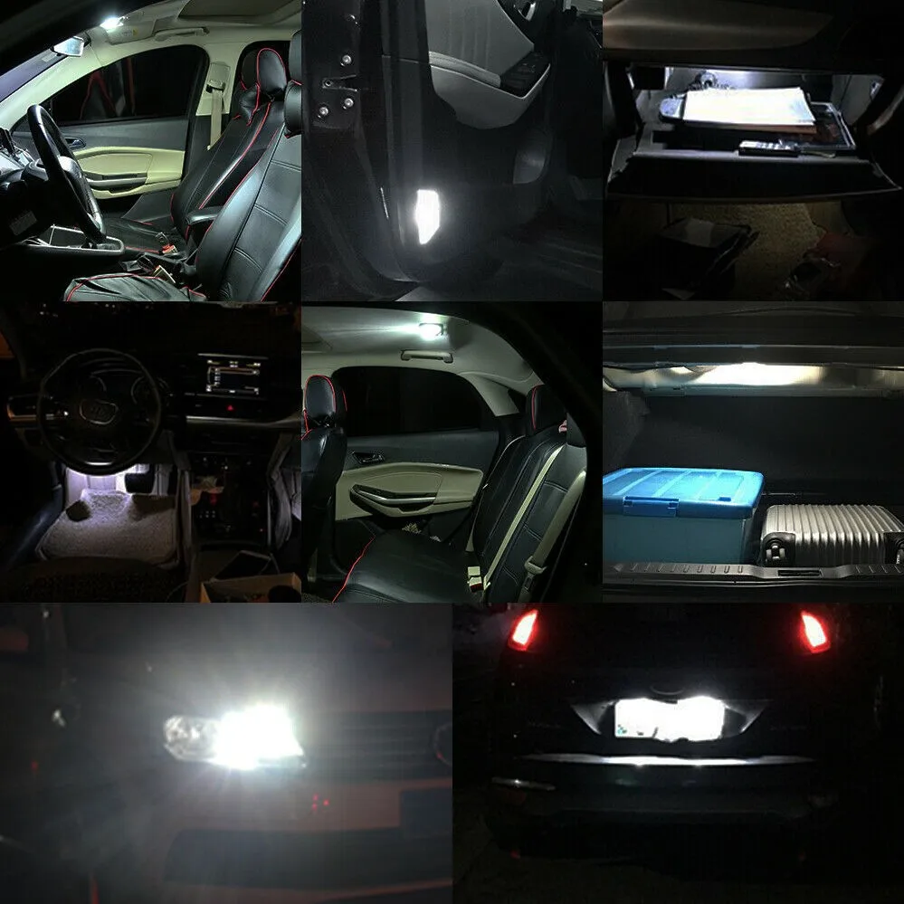 

Лампы PMMA COB светильник 10 LED W5W 168 для салона автомобиля, 24x9x8 мм
