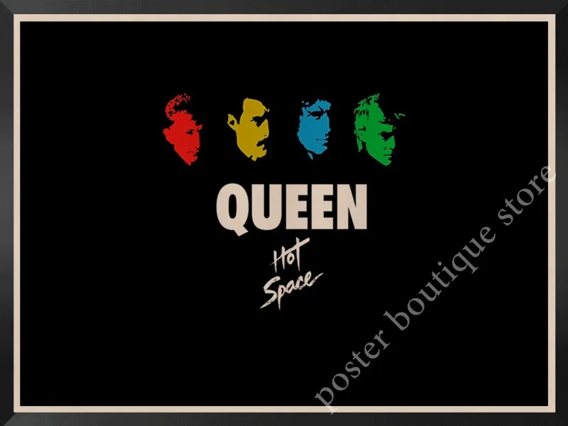 Queen Band музыкальный плакат на крафт-бумаге Фредди Меркьюри, Brian мая винтажная Высококачественная декоративная роспись стены стикер