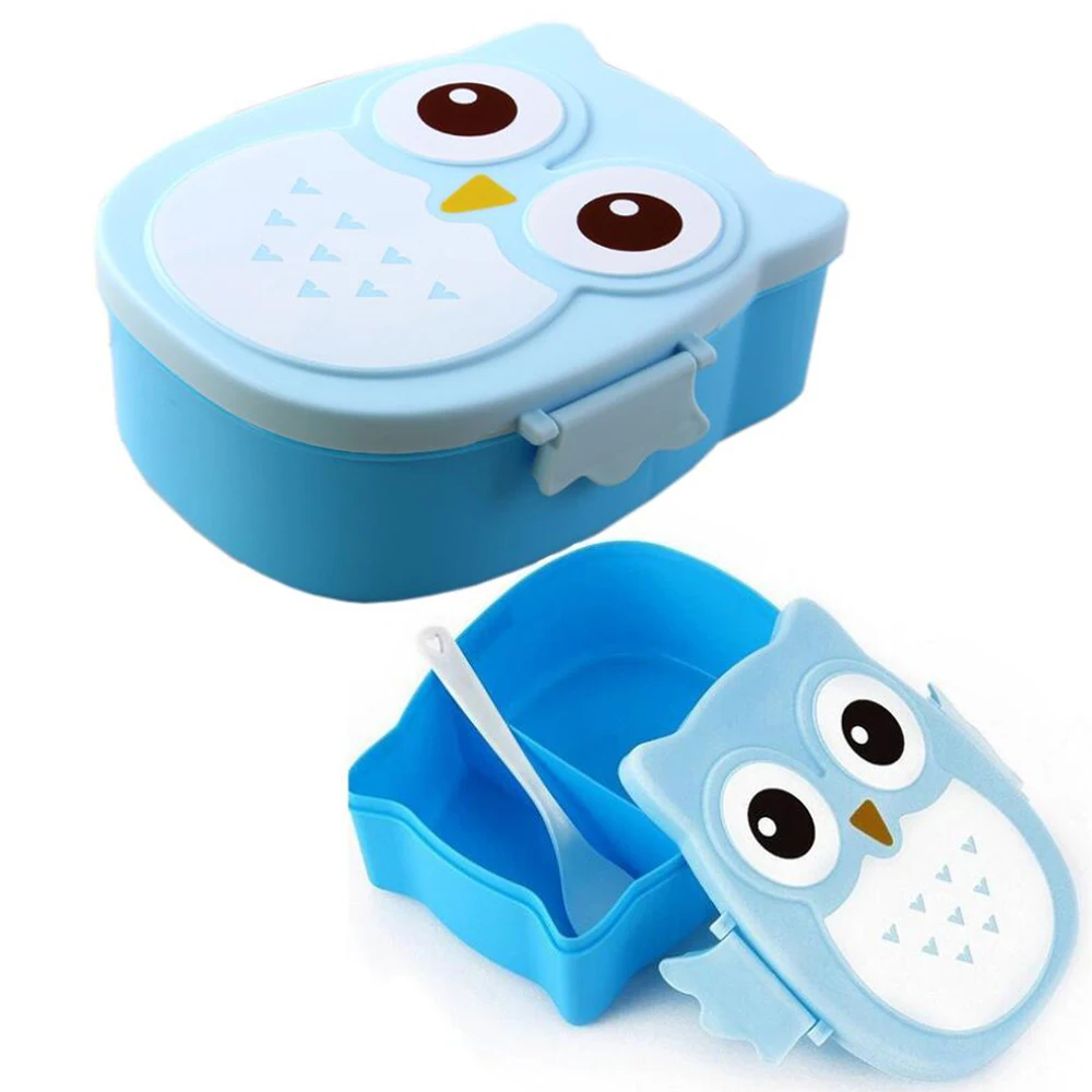 Сова Ланч бокс контейнер для хранения портативный детский Студенческая коробка