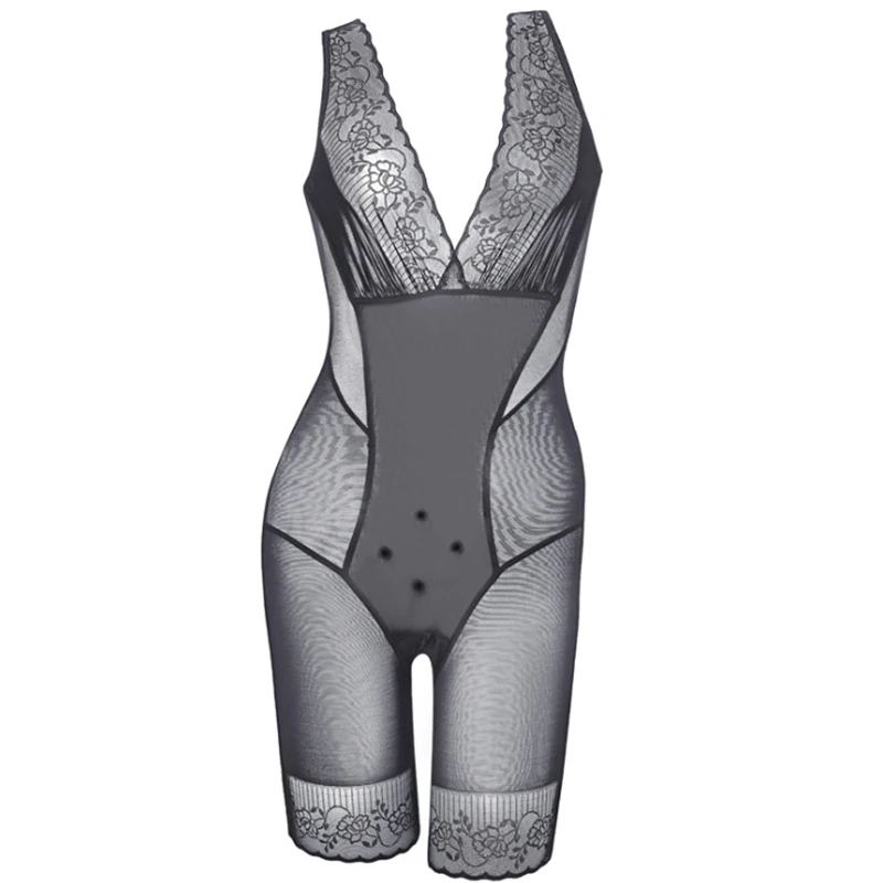 Women Recover Bodysuits Shapewear Waist Corset Vest Underwear Slimming Shaper Waist Trainer Mid-length Pants Push Up Belly Body