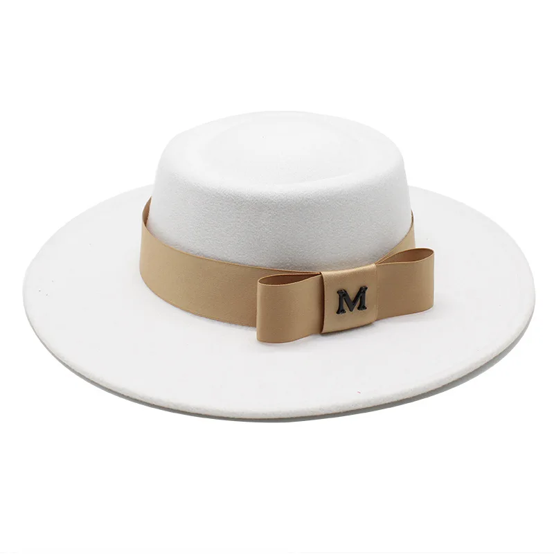 Бесплатная доставка Элегантная классическая женская шерстяная фетровая шляпа с