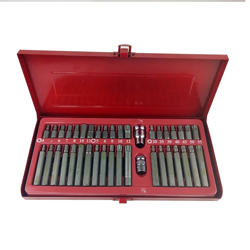 

High quality 40pcs Star batch set Hexagon Wrench Auto repair tool Spline Plum-blossom screwdriver combinationset hex tools torx