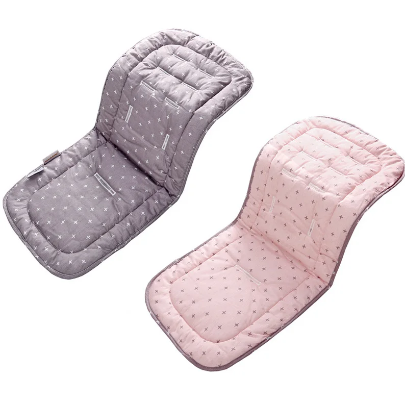 Grey pink Коврик для детской коляски хлопок коляска матрасы аксессуары подушка для детского кресла Yoya сиденье коврик для коляски детский коврик на колесиках - Цвет: Grey pink