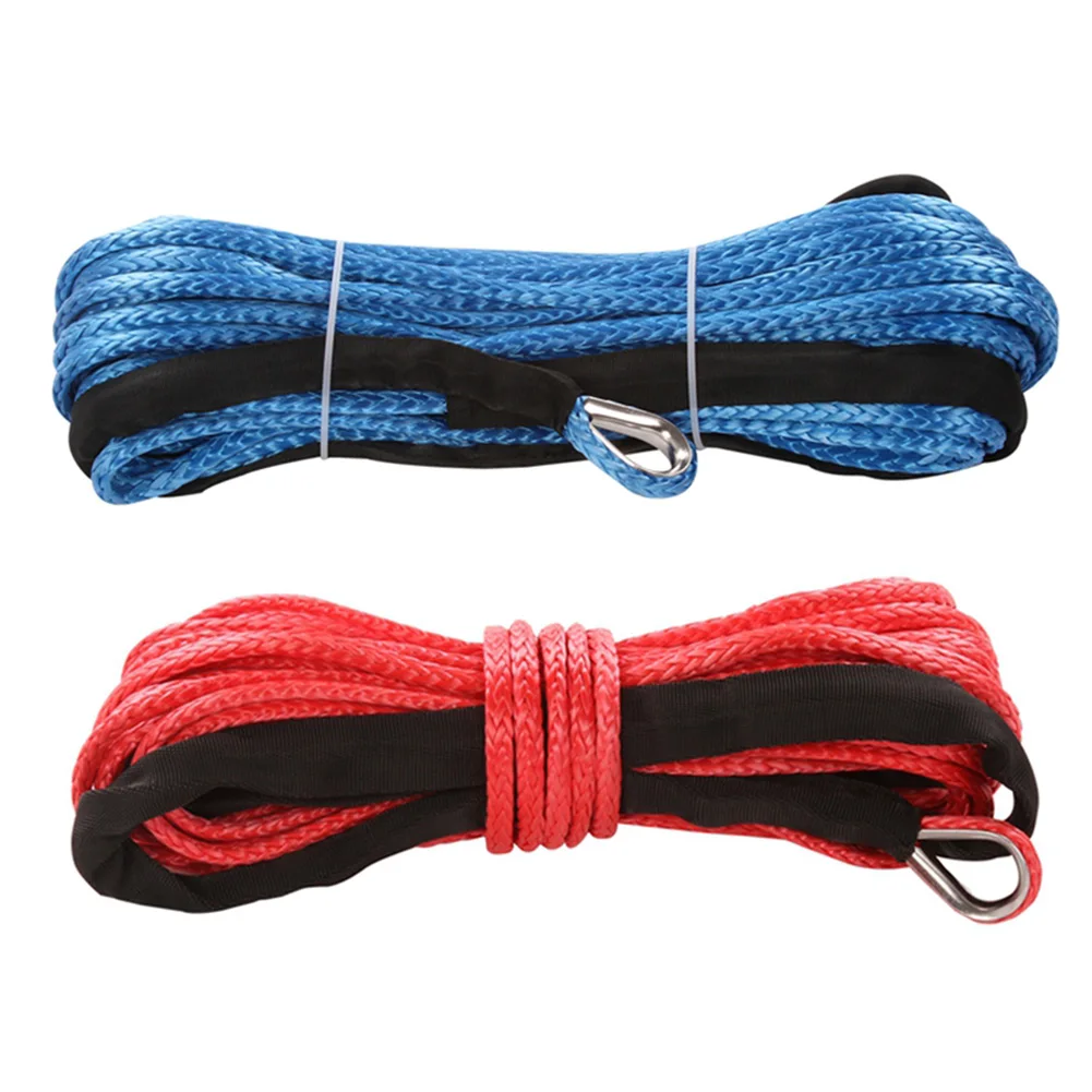 Трос для лебедки трос с оболочкой серый синтетический буксировочный 15 м