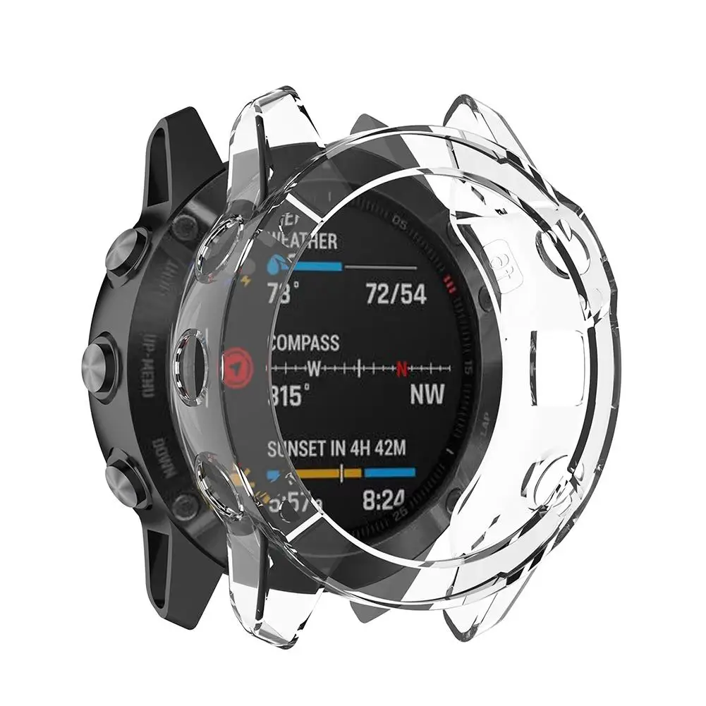 Ультратонкий Мягкий ТПУ защитный чехол для Garmin Fenix 6 Fenix6 умных часов Силиконовый