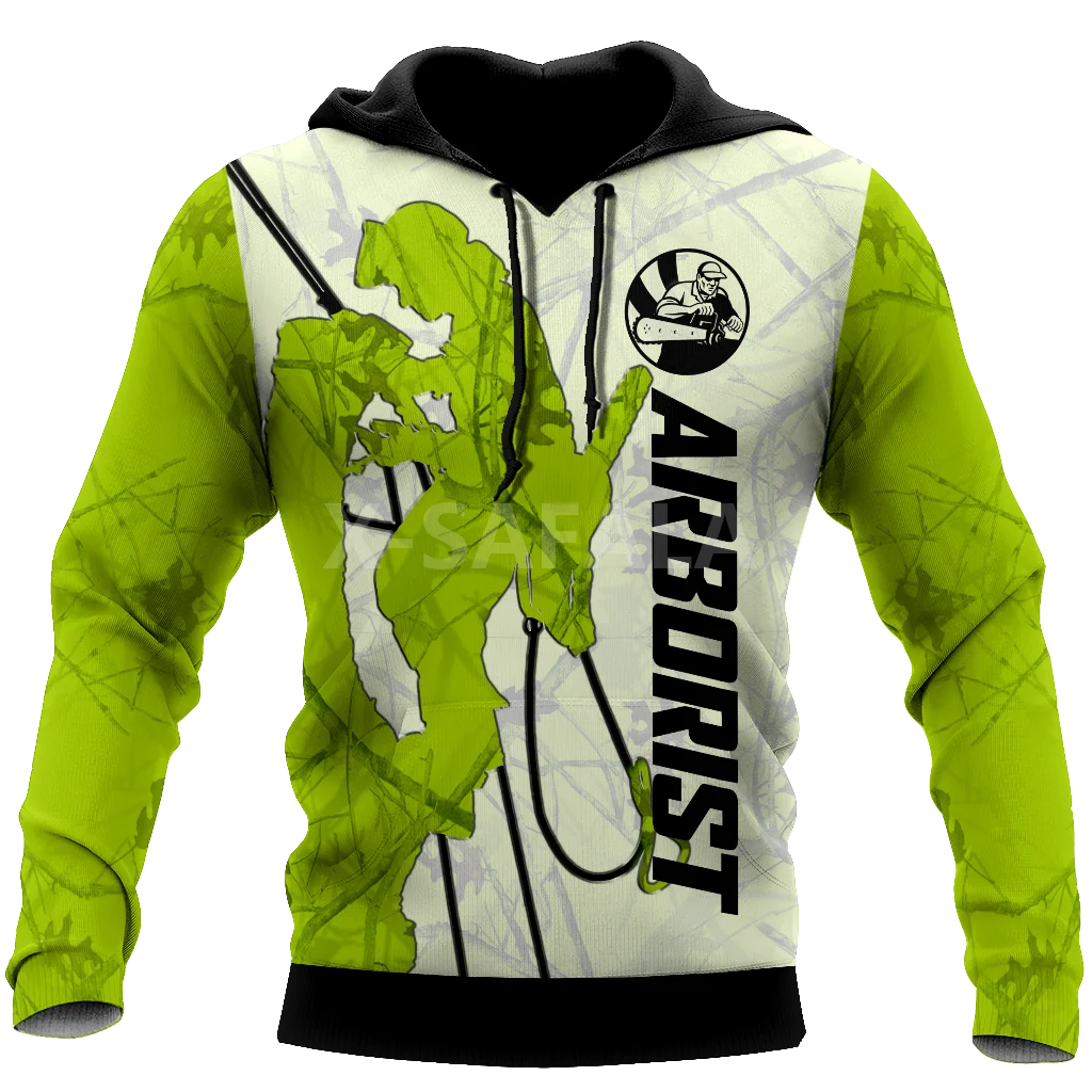 

Худи Arborist Lumberjack с 3D принтом, весна-осень, мужская и женская верхняя одежда в стиле Харадзюку, пуловер на молнии, свитшот, повседневный стиль у...