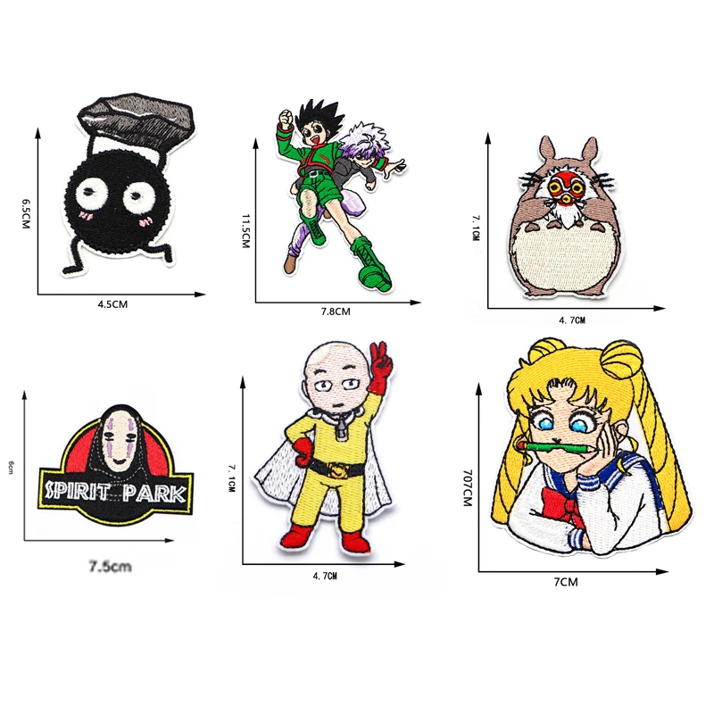 

SP1015 Anime HUNTER Patch Cartoon Anime Patches for Clothes Iron On Patch Embroidered Applique Backpack