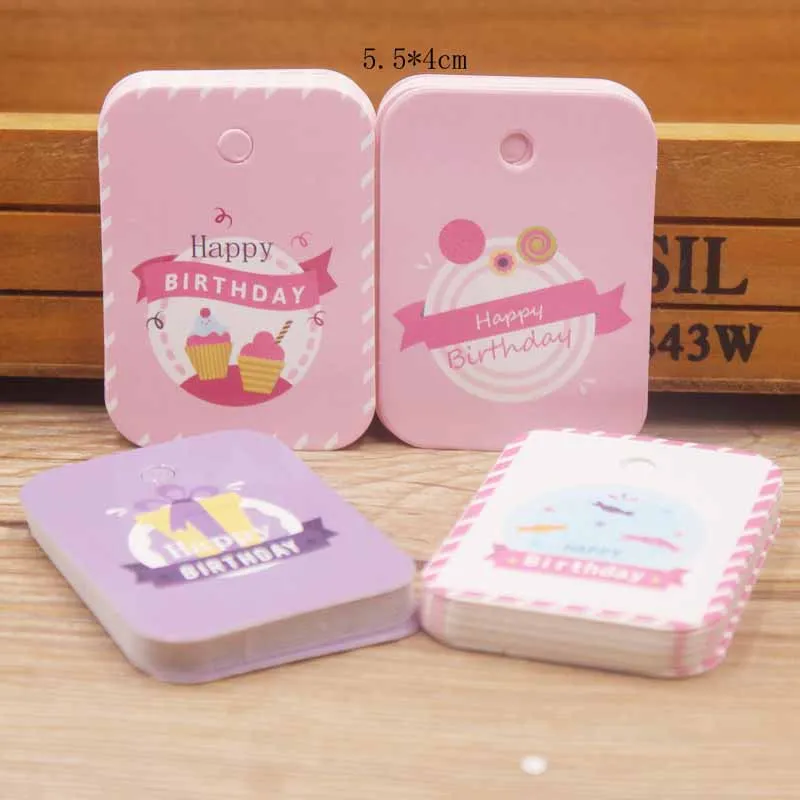 100 шт/50 + 50 струнные бирки белый картон печатные Цена этикетки новейший дизайн