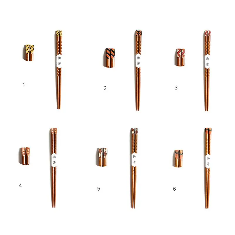 

JW-1 Pairs Chinese Natural Wooden Chopsticks Reusable Japanese Style Sushi Rice Chopsticks Striped Wood Chopsticks Tableware